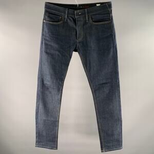DENHAM Size 34 Blue Cotton Selvedge Casual Pants